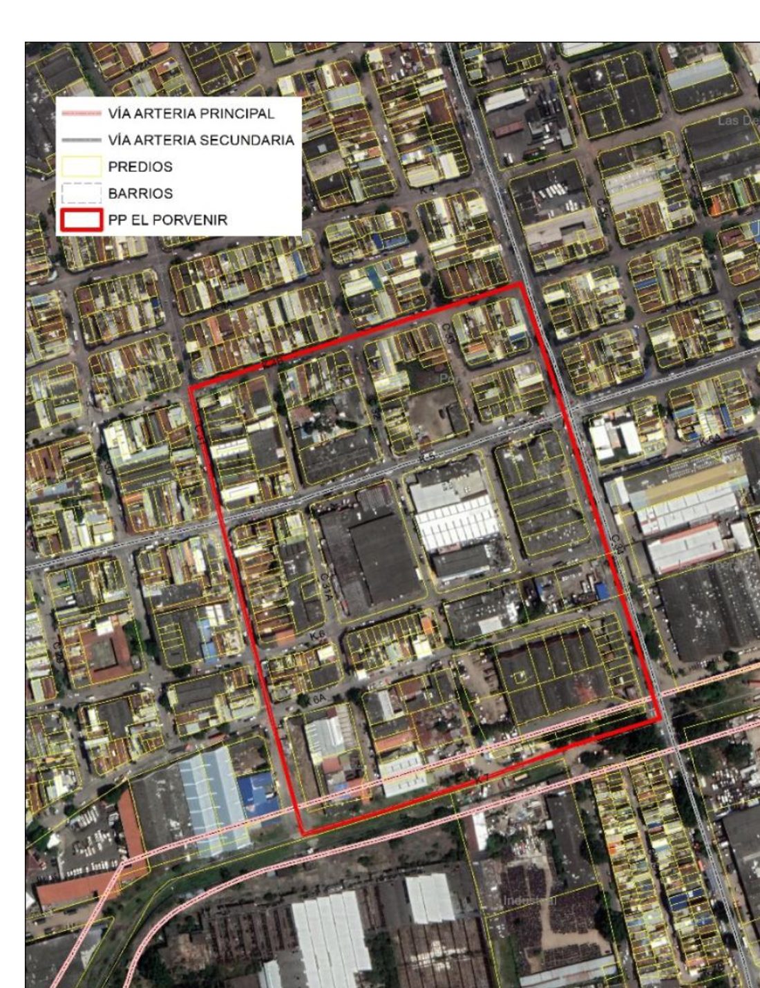 Delimitación del Plan Parcial El Porvenir